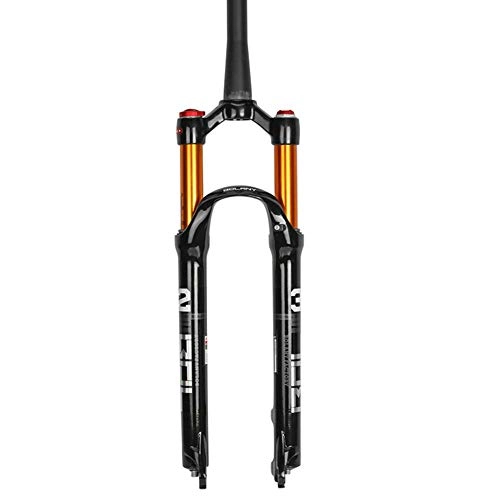 Mountain Bike Fork : EDtara gift bicycle parts, suspension fork, mountain bike suspension fork, magnesium alloy 26 / 27.5 / 29 inch fork, shoulder control of spinal canal 27.5 inches.