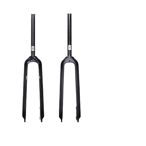 Mountain Bike Fork : EKOMIS Mtb Forks 1 Pcs Black Full Carbon Fork Mtb / Carbon Fork 1-1 / 8 Bike Forks (Color : 1)