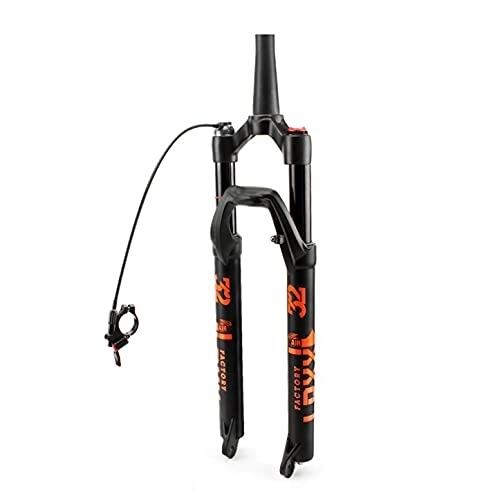 Mountain Bike Fork : EMISOO Air Mountain Bike Suspension Fork 27.5 29 Inch Travel 100mm QR 9mm Disc Brake Straight / Tapered Tube 1-1 / 8" / 1-1 / 2" Aluminum Alloy Air Mountain Bicycle Fork