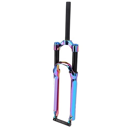 Mountain Bike Fork : Eulbevoli Bike Suspension Fork, Wear Resistant Pneumatic Front Fork Shock Absorption Exquisite Painting Stability Surface Polishing for Mountain Bike(for 29inch)