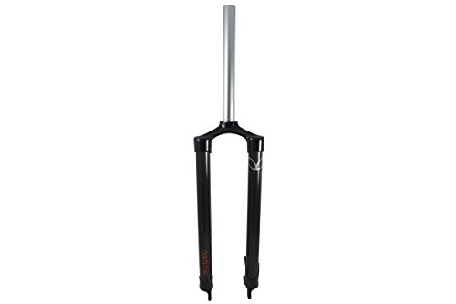 Mountain Bike Fork : eXotic Rigid 26in MTB Carbon Fork, PM Disc 42.5cm, Cool Black UD Carbon Finish