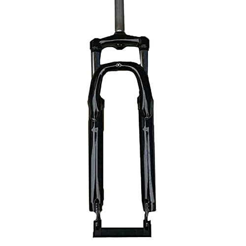 Mountain Bike Fork : FCXBQ bicycle suspension fork 26 inch all iron front fork MTB shoulder control fork Bicycle Absorbing Shoulder Control Fork bicycle hard fork