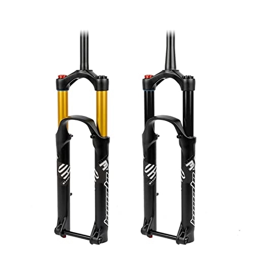 Mountain Bike Fork : FiveShops Mountain Bike Air Suspension Forks, 27.5 / 29 inch Air Mountain Bike Suspension Fork Suspension MTB Gas Fork 100mm Travel Straight / Tapered Tube Bicycle Front Fork