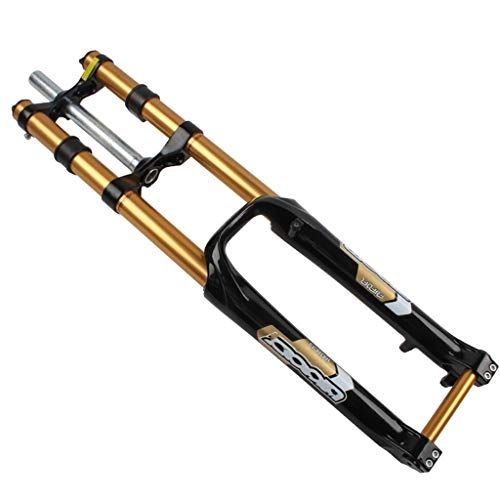 Mountain Bike Fork : Fork ZZQ- MTB Bike Suspension Magnesium Alloy For Cushioned Wheels Bike Adjustable Damping Strong Structure Front Bike Accessories 26 Inches