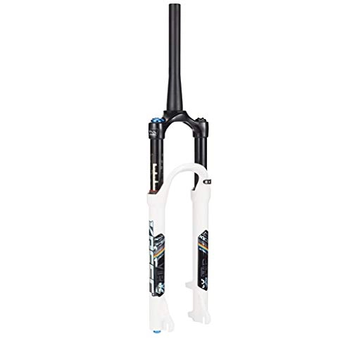 Mountain Bike Fork : Fork ZZQ- MTB Bike Suspension Tapered Tube Bike Magnesium Alloy For Cushioned Wheels Shoulder Control Air Strong Structure Bike Accessories 26 Inches