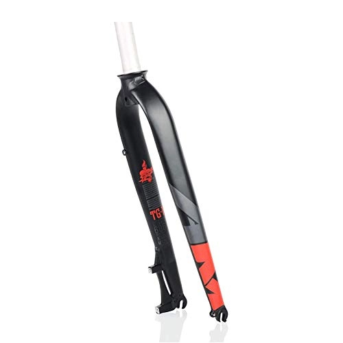 Mountain Bike Fork : FREEDOH 26 / 27.5 / 29 Inches Bicycle Suspension Forks Ultralight Carbon Bike Front Fork Aluminum Alloy Straight Tube Suspension Forks Mountain Bike Hard Fork, Red