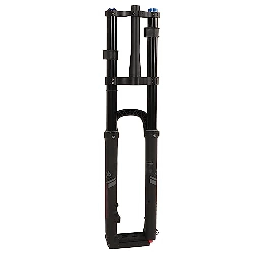 Mountain Bike Fork : Front Fork Black Manual Lock Out Wide Compatibility Tapered Tube Mounting Fork Mountain Bike