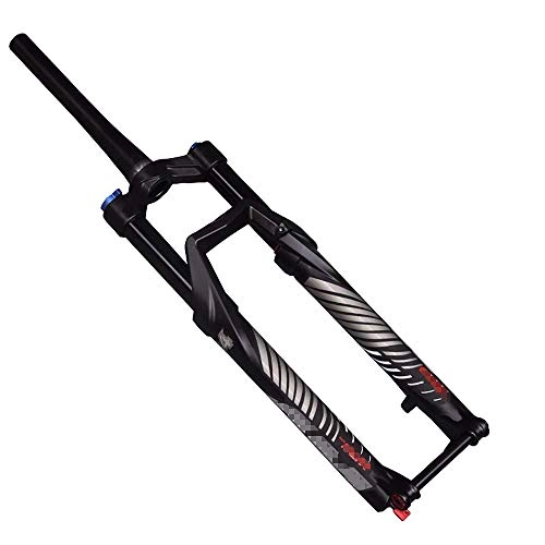 Mountain Bike Fork : FWC 26 / 27.5 / 29 Inch Bicycle Fork, Mtb Forks Spine Tube Gas Fork / Shoulder Control / Vertical Tube 28.6 * 255 Mm / Stroke 140 Mm / 15 Mm Shaft Version / Open Gear 100 Mm