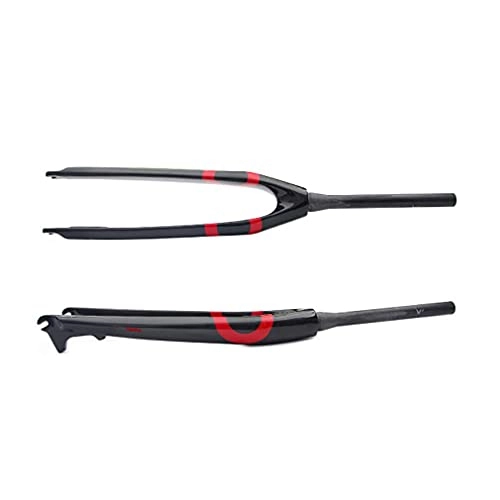 Mountain Bike Fork : FWC 26 / 27.5 / 29 Inch Mountain Bike Fork, Mtb Forks / Full Carbon Hard Fork / Cone Tube 28.6 * 39.8 * 300 Mm / Opening 100 Mm / Bright Light / Suitable For Mountain Bikes