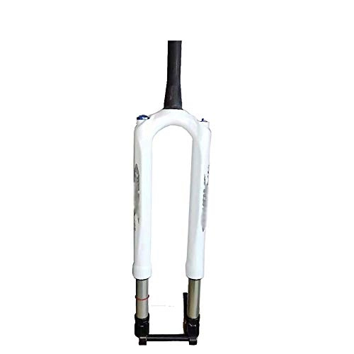 Mountain Bike Fork : FWC 27.5 / 29 Inch Bicycle Fork, Mountain Bike Fork Carbon Fiber / Conical Top Tube 28.6Mm * 250Mm / Stroke 100Mm / Open Gear 100Mm / Shaft 15 * 100Mm