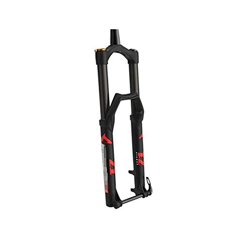 Mountain Bike Fork : FWC 27.5 Inch Bicycle Fork, Mountain Bike Fork / Throttle Fork / Stroke 180Mm / 110 X 15Mm Bucket Shaft With Quick Release / Offset 44Mm / Black Inner Tube / Black / Red