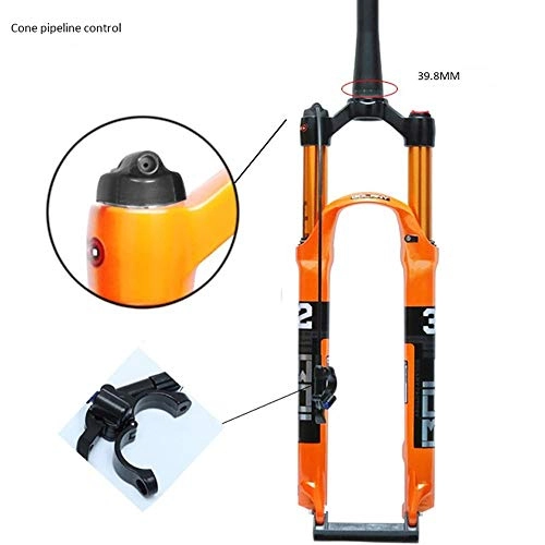 Mountain Bike Fork : GAOZ Bicycle Front Fork Suspension Mountain Fork 26 / 27.5 / 29 Inch Ultralight Magnesium Alloy Air Fork MTB Bike Fork Tapered Tube Shock Absorber Forks Line Control