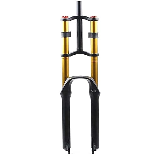 Mountain Bike Fork : GNY mountain bike forks Bicycle Suspension Air Fork, Magnesium Alloy Bike Air Double Shoulder Suspension Fork 1-1 / 8" Shoulder Control Damping Adjustment (Size : 26in) (Size : 27.5in)