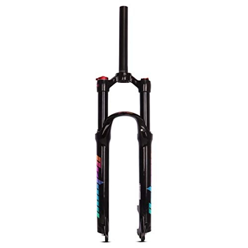 Mountain Bike Fork : GYWLY Bicycle Front Forks 26 / 27.5 / 29 Inch MTB 1-1 / 8", Magnesium Alloy Air Fork Travel: 120mm for MTB Bike, XC Offroad Bikes, Road Cycling (Size : 27.5 inches)