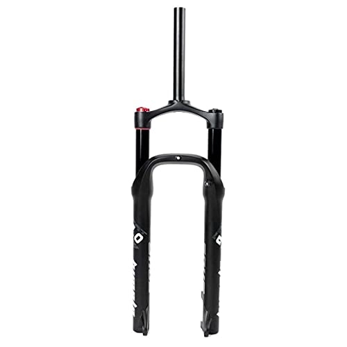 Mountain Bike Fork : GYWLY Mountain Bicycle Front Fork 264.0 Fat Fork Air Suspension Fork 135mm Travel 100mm 1-1 / 8" Manual / Remote Lockout 22028.6mm QR (Color : Black Hl, Size : 27.5in)