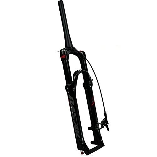Mountain Bike Fork : GYWLY Mountain Bike Air Suspension Forks 26 / 27.5 / 29in MTB Suspension Forks With Rebound Adjustment 100mm Travel QR Remote Lockout Tapered Tube (Size : 26inch)