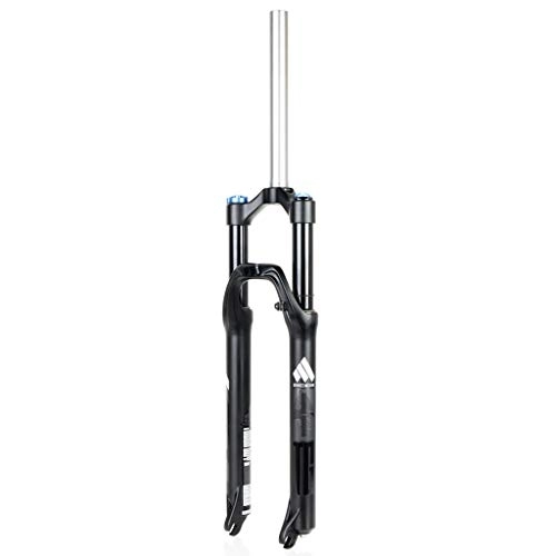 Mountain Bike Fork : GYWLY MTB Bike suspension fork 26 / 27.5 inch, 1-1 / 8" Straight, travel: 100mm, 9mm (Color : Black gray, Size : 26 inch)