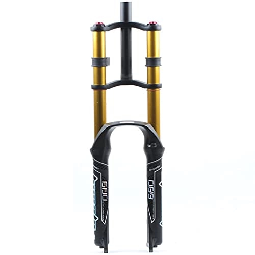 Mountain Bike Fork : GYWLY MTBDH AM Damping Adjustable Front Fork 26 / 27.5 / 29in Double Shoulder Suspension Fork QR 130mm Travel 1-1 / 8" Shoulder Control (Size : 26in，Color : Spring, ) (Color : Air, Size : 29inches)