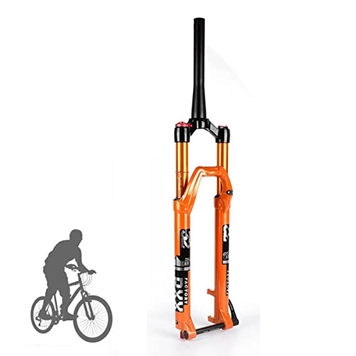 Mountain Bike Fork : HANHJ Mountain Front Fork 27.5 Inch 29 Inch Air Chamber Fork Bicycle Shock Absorber Front Fork Air Fork, 100 * 15mm Thru-axle Mountain Bike Front Fork, A-27.5 inch