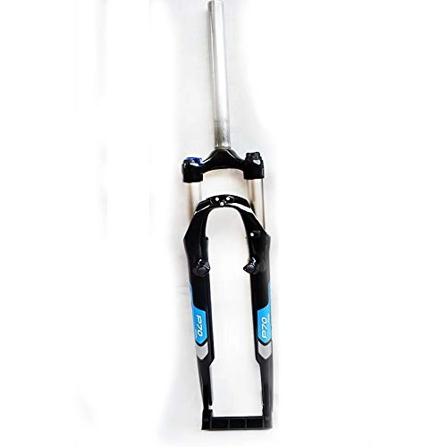 Mountain Bike Fork : HannNar Mountain Bike Suspension Fork Straight Air Plug bounce adjustment 26inches 700C 28.6mm, black / blue
