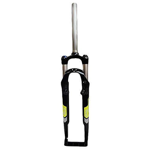Mountain Bike Fork : HannNar Mountain Bike Suspension Fork Straight Air Plug bounce adjustment 26inches 700C 28.6mm, black / green