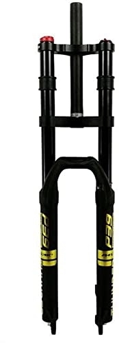 Mountain Bike Fork : HAO KEAI MTB Bicycle Suspension Fork MTB 27.5" / 29inch Mountain Bike Fork Downhill Suspension Bicycle Air Shock QR 9mm Disc Brake Travel 160mm 1-1 / 8" 2350g (Color : Gold, Size : 27.5inch)
