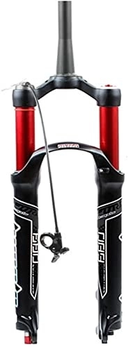 Mountain Bike Fork : HAO KEAI MTB Bicycle Suspension Fork MTB Bicycle Fork 26 / 27.5 / 29 Inch Magnesium Alloy Bike Suspension Fork Air Mountain Bike Fork Rebound Adjustment QR (Color : Red-B, Size : 27.5")