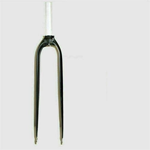 Mountain Bike Fork : HaushaltKuche Bicycle fork 26 / 27.5 / 29" Carbon / Aluminum Fork 1-1 / 8 Threadless Disc Brake MTB Bike Rigid Fork brake forks (Color : 26 inch black)