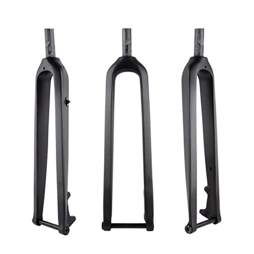 Mountain Bike Fork : HENGLE bicycle front fork Bicycle MTB Bike Mountain Cycling Front Fork Carbon Fiber Rigid Fork Fit For Wheel 26er 27.5er 29er Thru Axle 15mm*100mm outdoor leisure (Color : Matt Straight 27.5)