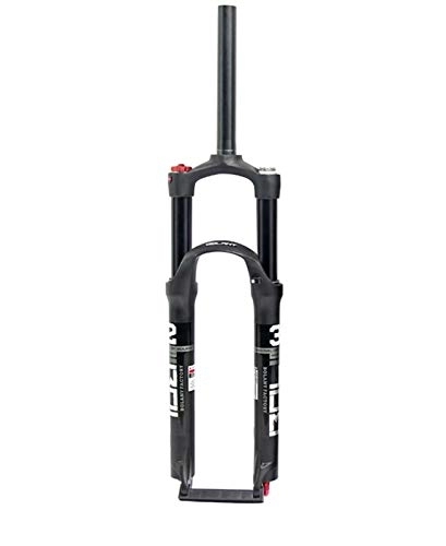 Mountain Bike Fork : HEQIE-YONGP Mountain bike front fork 26 inch 27.5 inch 29 inch dual air chamber suspension fork air fork Bike Replacement Parts (Color : Double black tube, Size : 29inch)