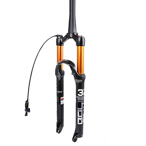 Mountain Bike Fork : HEQIE-YONGP Mountain bike front fork air fork suspension shock absorption air pressure front fork bicycle accessories Bike Replacement Parts (Color : Spinal Line Control, Size : 27.5 inch)