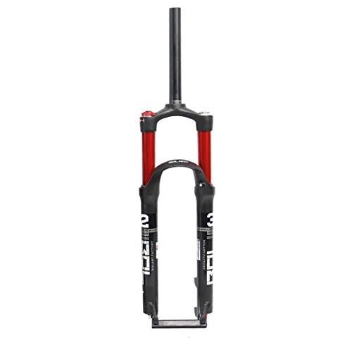 Mountain Bike Fork : HerfsT 26 / 27.5 / 29 Inches Mountain Bike Damping Front Fork, Aluminum alloy straight pipe Air Fork Black / Red