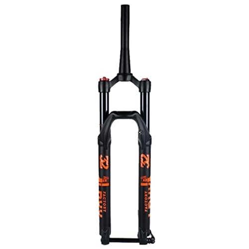 Mountain Bike Fork : HerfsT MTB Bicycle Magnesium Alloy Suspension Fork 27.5 / 29 Inch，Cone Shock Absorber Front Fork Black / Orange
