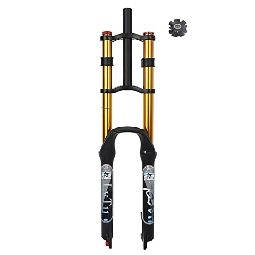 Mountain Bike Fork : HerfsT MTB Downhill Bike Front Fork 26 27.5 29 Inch DH Air Suspension Shock Absorber Straight Tube Ultralight Rebound Adjust with Manual Lockout
