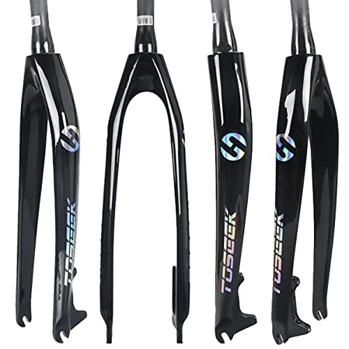 Mountain Bike Fork : HHKAZ Bicycle Front Fork Hard Fork Cone Mountain Bike Rigid Fork 26 / 27.5 / 29 Inch Carbon Fiber Front Fork Bicycle Replacement Parts