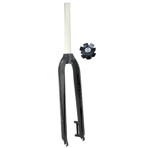 Mountain Bike Fork : HIMALO 26 / 27.5 / 29 Mountain Bike Rigid Fork 1-1 / 8" Straight Disc Brake MTB Fork Quick Release Aluminum Alloy Rigid Fork QR, with Star Nuts (Color : Black, Size : 27.5'')