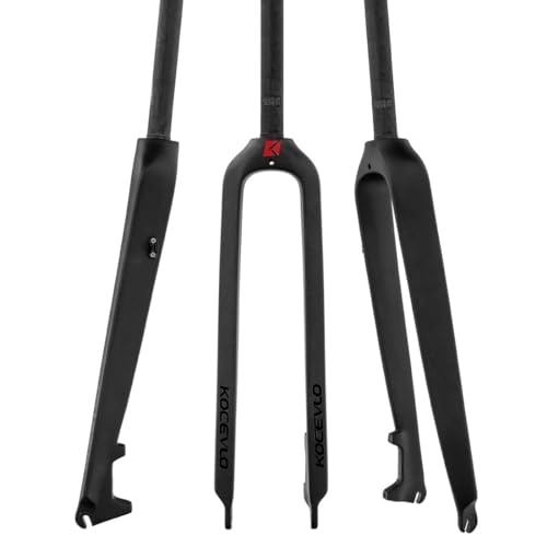 Mountain Bike Fork : HIMALO Carbon Fiber MTB Rigid Fork 26 27.5 29 Mountain Bike Fork 1-1 / 8'' Straight Front Fork Disc Brake QR 9mm (Size : 26'')