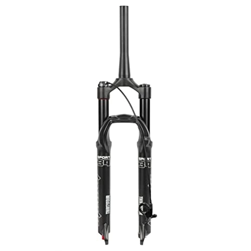 Mountain Bike Fork : HIMALO Mountain Bike Suspension Fork 26 27.5 29 Inch MTB Air Fork Travel 100mm Damping Adjustable Tapered Tube Front Forks Remote Lockout QR 9mm XC (Color : Black, Size : 26'')
