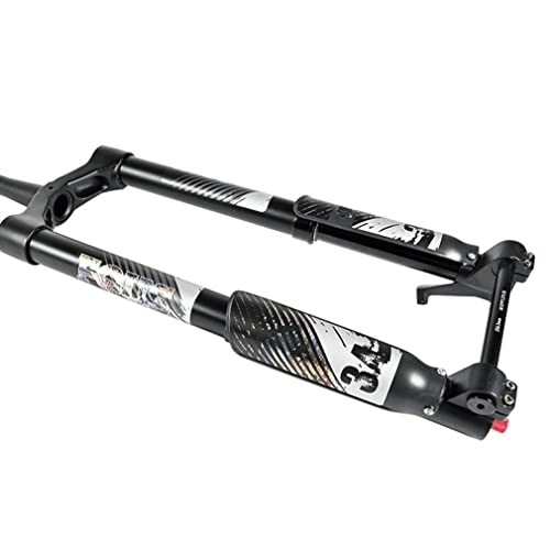 Mountain Bike Fork : HIMALO MTB Inverted Fork 26 DH Mountain Bike Air Suspension Fork Travel 120mm Adjustable Rebound Tapered Fork Thru Axle Boost 15x110mm Manual Lockout