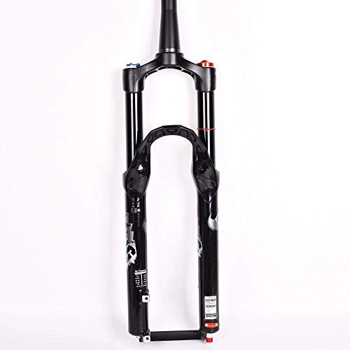 Mountain Bike Fork : HUANGB Bike Suspension Fork 26" 27.5" MTB Bicycle Gas Fork Straight Pipe Cone Remote Shoulder Control Adjustment, 27.5inch