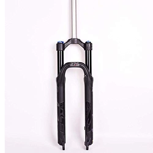 Mountain Bike Fork : HUANGB Bike Suspension Fork 26" 27.5" MTB Gas Fork Shoulder Control Lightweight Magnesium Alloy 1-1 / 8" Travel, B-27.5inch