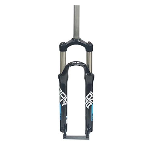 Mountain Bike Fork : HWL 26 27.5 Inch Suspension Fork, MTB Bike Bicycle Cycling Conical Tube Disc Brake Remote Control Adjustable Steerer Travel 100mm (Color : B, Size : 27.5 INCH)
