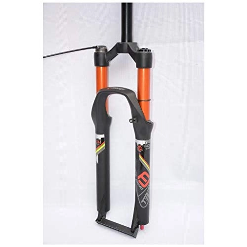 Mountain Bike Fork : HWL 26 Inch 27.5" 29ER MTB Suspension Forks, Magnesium Alloy Straight Tube Cycling Fork Remote Control 1-1 / 8" Unisex's Travel 120mm (Color : C, Size : 27.5 INCH)