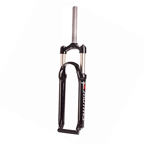 Mountain Bike Fork : HWL 26 Inch MTB Suspension Forks, Bike Cycling Fork Mechanical Suspension Straight Tube 1-1 / 8" Unisex's Travel 110mm Black (Color : Black)