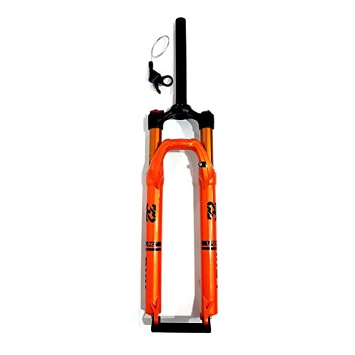Mountain Bike Fork : HWL 27.5 Inch MTB Bike Suspension Fork, 29 Inch Bicycle Air Fork Double Chamber 1-1 / 8" Disc Brake Remote Lock 100mm Trave 1690g (Color : B, Size : 29inch)