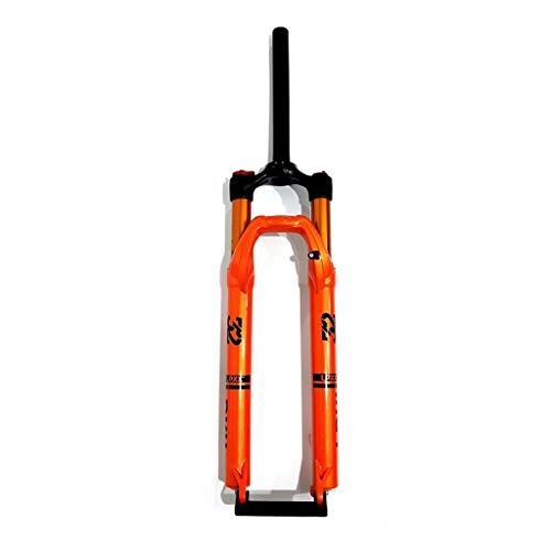 Mountain Bike Fork : HWL 29 Inch Bike Suspension Fork, 27.5 ER MTB Bicycle Air Fork Double Chamber 1-1 / 8" Disc Brake Remote Lock 100mm Trave 1690g (Color : B, Size : 29inch)
