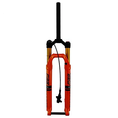Mountain Bike Fork : HWL 29 Inch Mountain Bike Suspension Fork, 27.5 Inch Bicycle Forks Steerer MTB Bumper Remote Unisex's Lock Out Travel 120mm (Color : C, Size : 29inch)