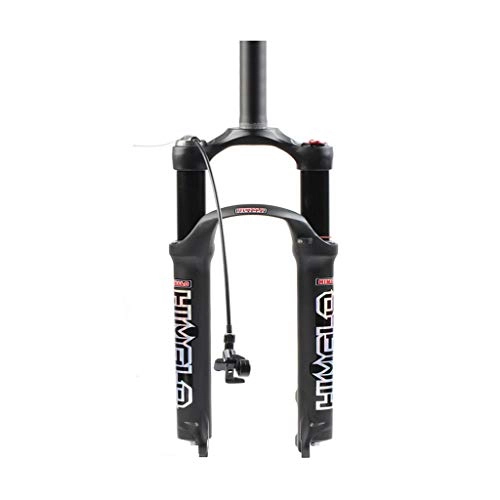 Mountain Bike Fork : HWL Air Fork Bike Bicycle Suspension Forks 26 Inch, 1-1 / 8" Straight Tube Shoulder Control Downhill Cushioned MTB Unisex's Travel 100mm (Color : C, Size : 27.5 INCH)