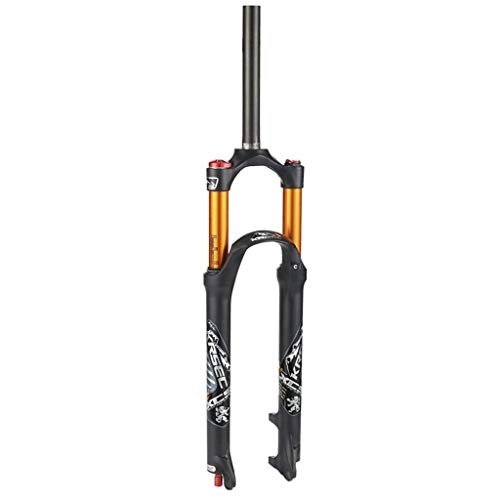 Mountain Bike Fork : HWL MTB Bike Suspension Fork TK 26 Inch 27.5" 1-1 / 8" Mountain Suspension Forks Damping Adjustment Unisex's Travel:100mm Black (Size : 26 inch)
