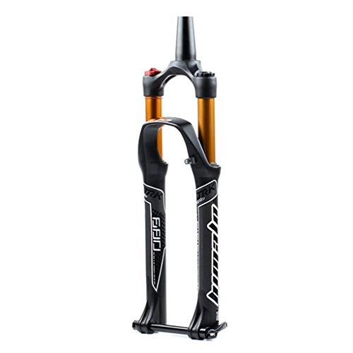 Mountain Bike Fork : HWL Suspension Forks 27.5 / 29 Inch Air Fork Bike Bicycle, MTB Conical Tube Remote Control Disc Brake Cushioned Unisex's Travel 100mm (Color : B, Size : 29 INCH)
